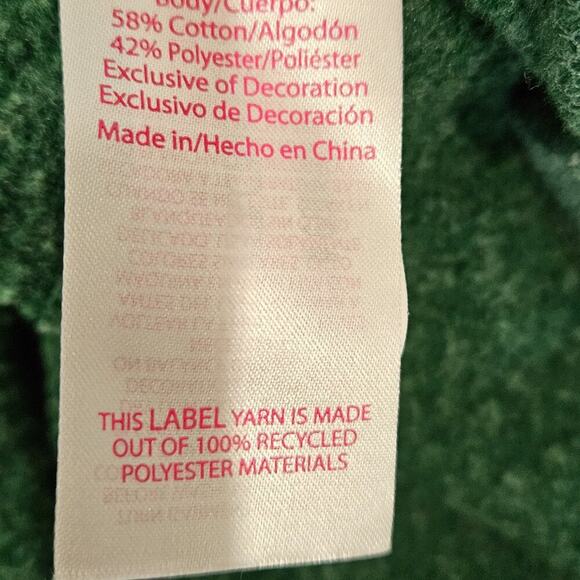 No Boundaries Junior's Medium (7/8) Green Butterfly Hoodie - Picture 5 of 7